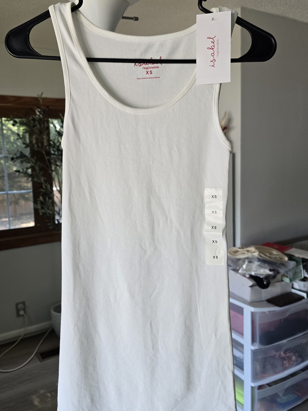 Isabel White Tank XS